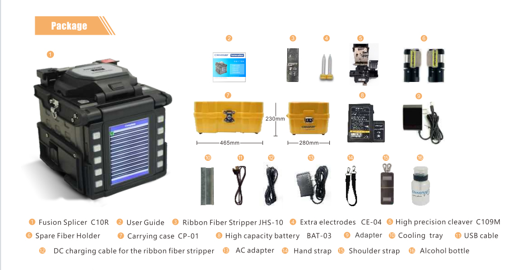 COMWAY C10R ribbon fusion splicer