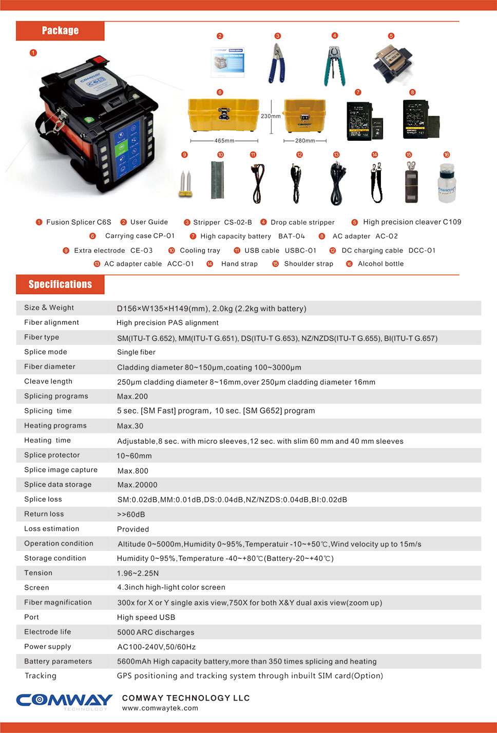 Fusion Splicer C6S